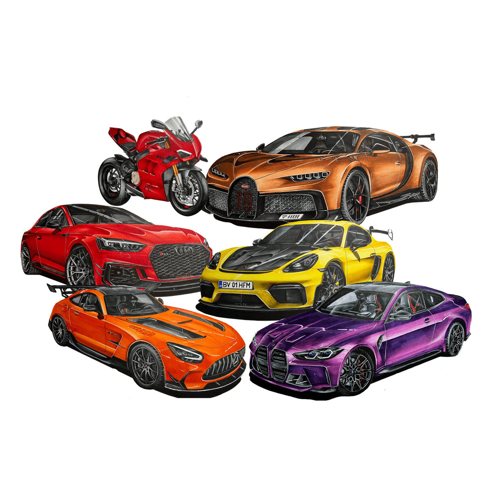 BarneeCars™ Custom Car Drawing - BarneeCars™