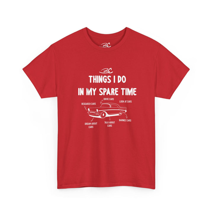 "Things I Do In My Spare Time" - Unisex Heavy Cotton Tee - Barnee Cars™