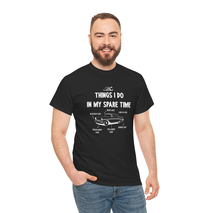 "Things I Do In My Spare Time" - Unisex Heavy Cotton Tee - Barnee Cars™