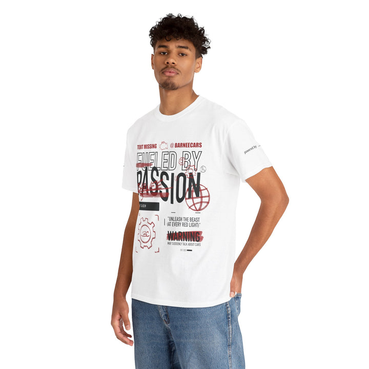 Unisex Heavy Cotton Tee - "Fueled by Passion" - Barnee Cars™